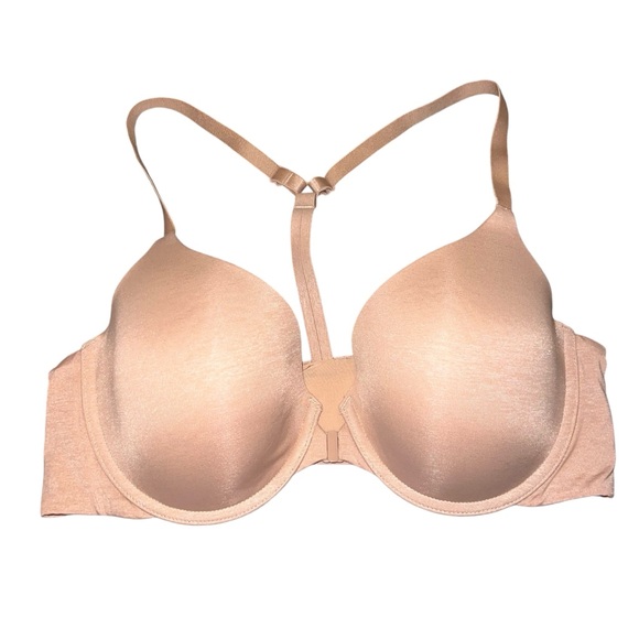 Victoria's Secret Other - NWOT Victoria's Secret Racerback Semi Demi Bra Nude Beige Front Close 38C